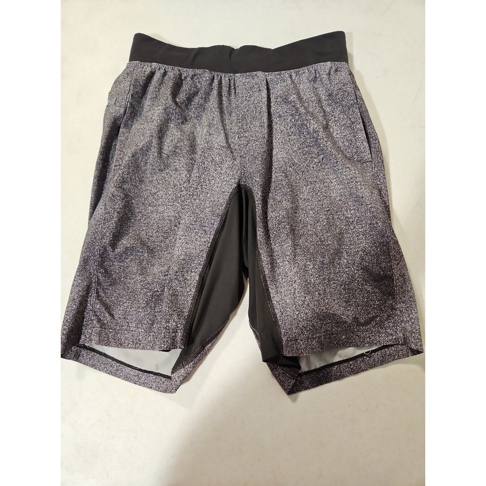 Lululemon THE Shorts Mens Small Lined 9" Gray HeatheredvRunning Athletic (L118